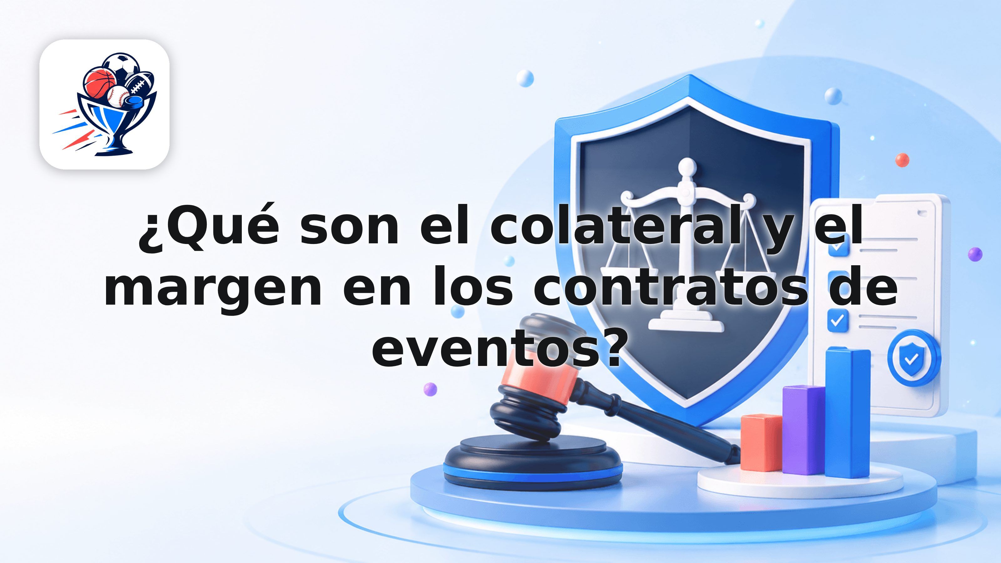 ¿Qué son el colateral y el margen en los contratos de eventos?
